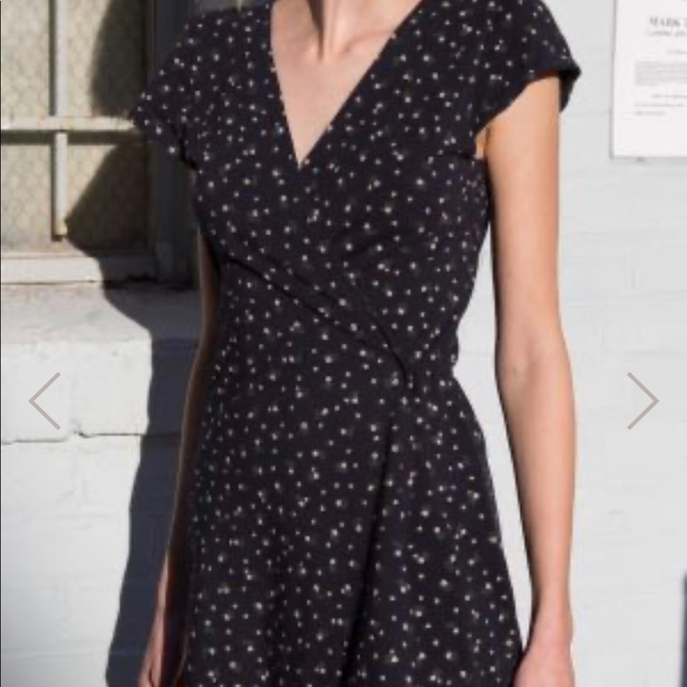 A brandy wrap dress